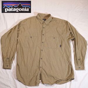 Patagonia Organic Cotton Plaid Button Up Shirt Mens XL